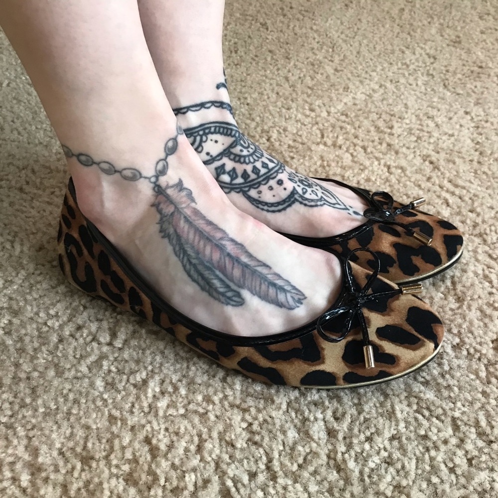 Cheetah print flats